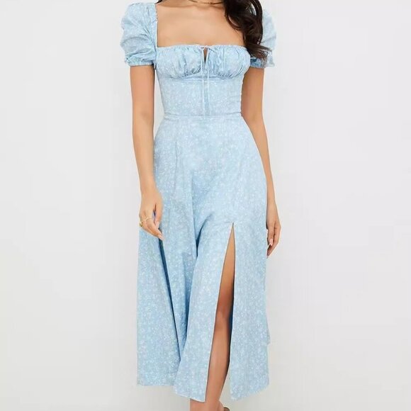 Lapel single breasted slit slit long leg slim-fit wrap hip skirt - Picture 3 of 4